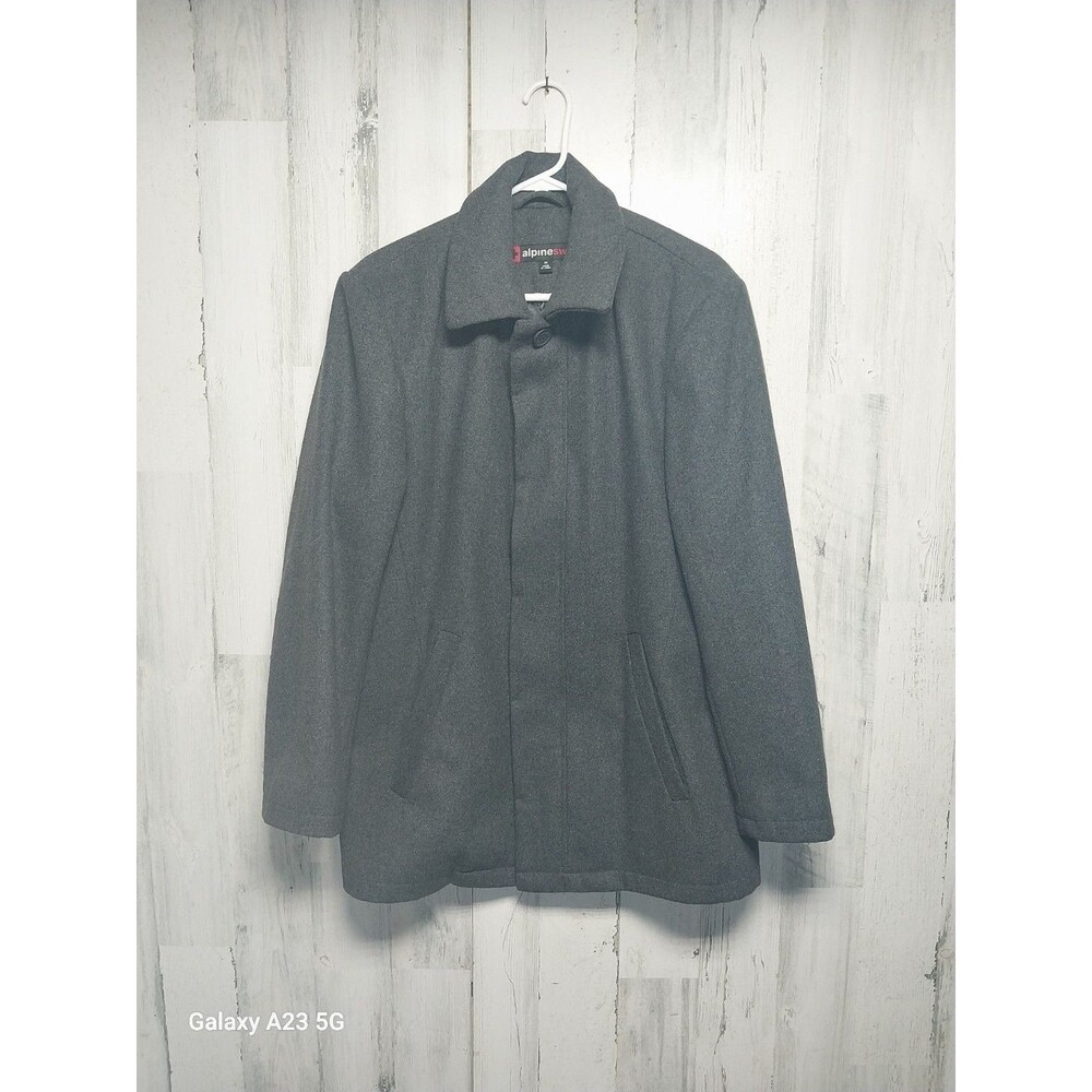 Alpine Swiss Men's Wool Blend Overcoat Size Medium